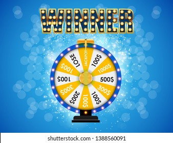 Wheel of Fortune, Lucky background. Vector Illustration EPS10