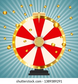 Wheel of Fortune, Lucky background. Vector Illustration EPS10