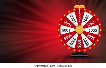 Wheel of Fortune, Lucky background. Vector Illustration EPS10