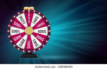 Wheel of Fortune, Lucky background. Vector Illustration EPS10