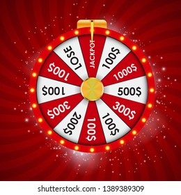 Wheel of Fortune, Lucky background. Vector Illustration EPS10
