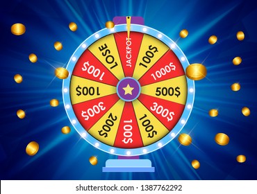 Wheel of Fortune, Lucky baclground. Vector Illustration EPS10