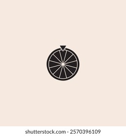 Wheel of Fortune, Lucky icon flat vector design.