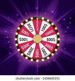 Wheel of Fortune, Lucky Icon. Vector Illustration EPS10

