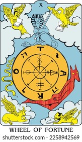 wheel of fortune - major arcana tarot card