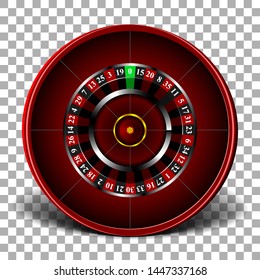 Wheel fortune  on isolated background, 3 d roulette, realistic vector illustration