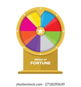 Rueda de la Fortuna Premio Juego Ilustración vectorial
