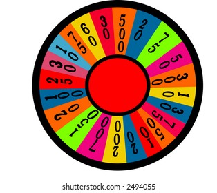 wheel of fortune room for your text  vector