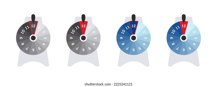 Wheel of Fortune. Spin lucky wheel. Rotating roulette. Vector illustration