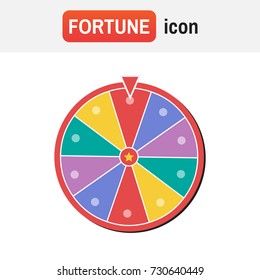 Wheel fortune spin. Wheel of fortune vector illustration