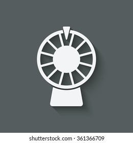 Wheel Of Fortune Symbol. Vector Illustration - Eps 10