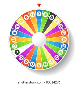 Wheel of fortune. Vector.