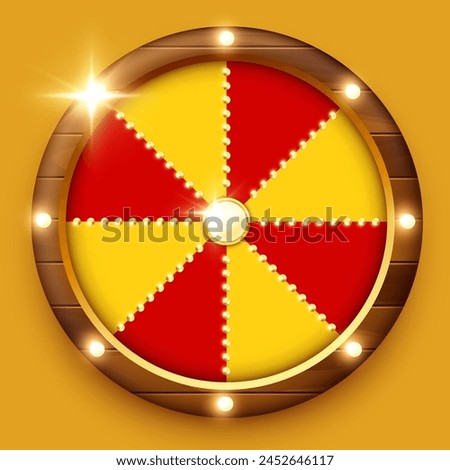 Wheel of Fortune. Vector 3D illustration.