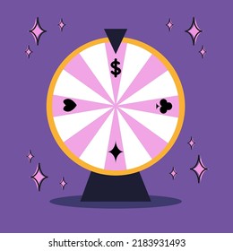 Wheel of fortune. Vector illustration