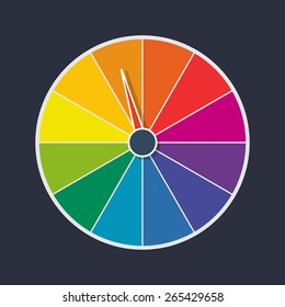 wheel of fortune vector illustration