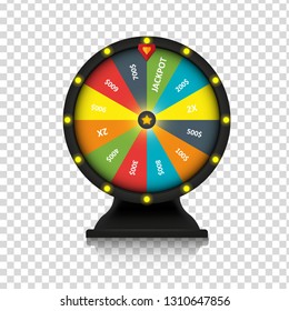 Wheel of fortune vector object isolated