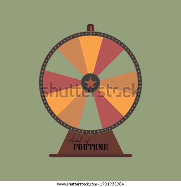 Wheel of\
Fortune: vintage roulette game spin\
vector