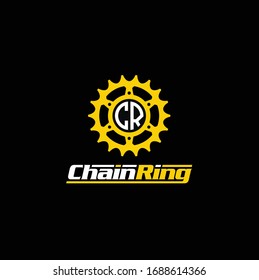 Wheel Gear Sprocket Cogs Chain Ring Engine Machine Bike Bycicle Motor Logo Design