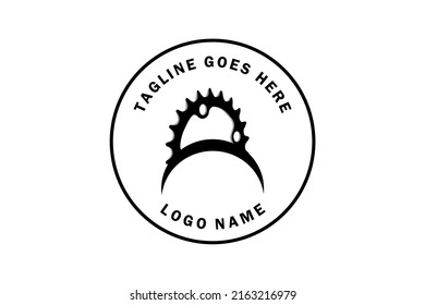 Wheel Gear Sprocket Cogs Chain Ring Engine Machine Bike Motor logo design