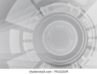 Wheel geometric technology background with gear shape