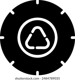Vector de ilustración de icono de glifo de rueda
