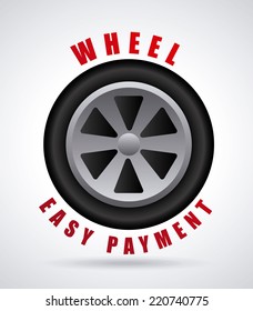 wheel graphic design , vector illustration