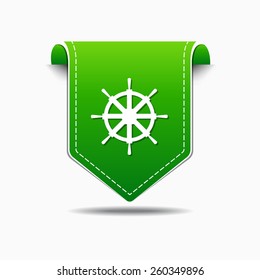 Wheel Green Vector Icon Design