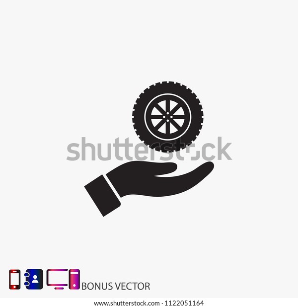 wheel in the hand\
icon