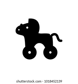 wheel horse vector icon