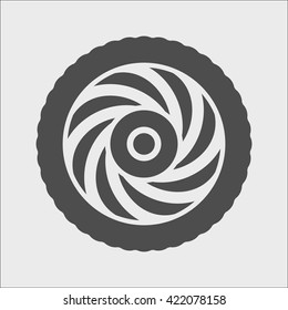 wheel Icon. 