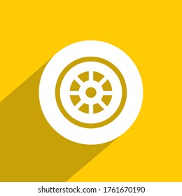 icono de rueda , vector de icono de automóvil