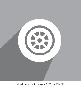 icono de rueda, vector de icono de automóvil