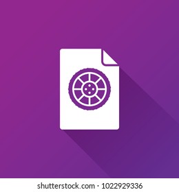wheel icon for car