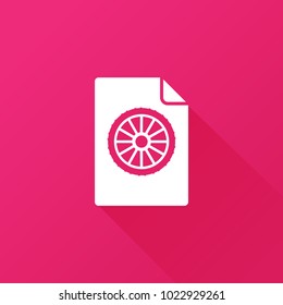wheel icon. car sign