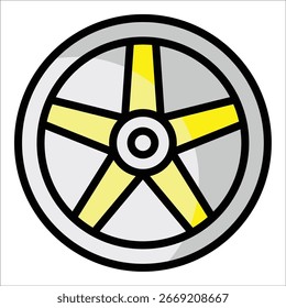 Rad-Symbol-Element für Design