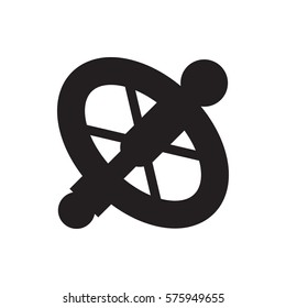 wheel icon illustration isolated vector sign symbol