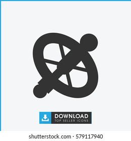 wheel icon illustration isolated vector sign symbol