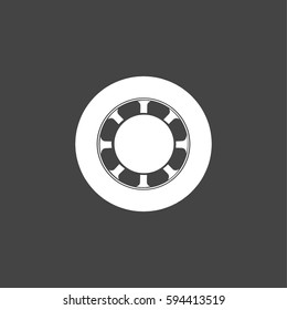 Wheel icon illustration isolated vector sign symbol