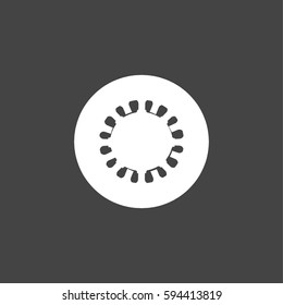 Wheel icon illustration isolated vector sign symbol