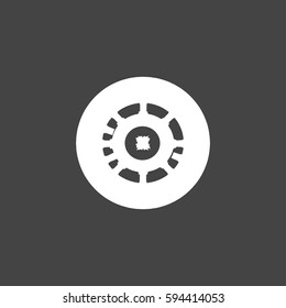Wheel icon illustration isolated vector sign symbol