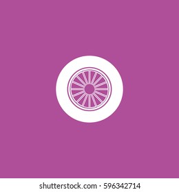 Wheel icon illustration isolated vector sign symbol