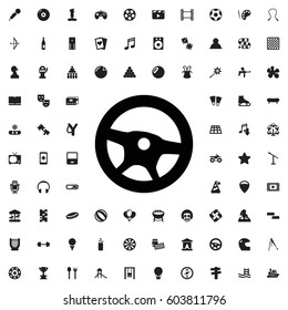 Wheel icon illustration isolated vector sign symbol. entertainment icons vector set.
