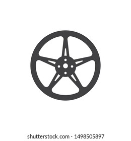 wheel icon logo illustration vector template design