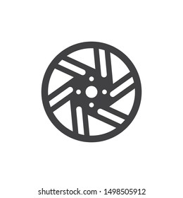 wheel icon logo illustration vector template design
