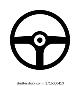 Wheel icon on white background