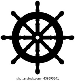 wheel icon on white background