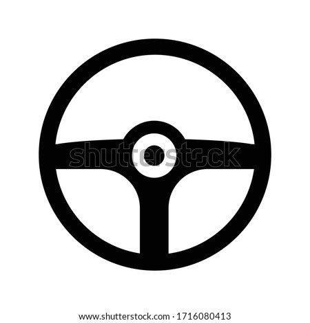 Wheel icon on white background