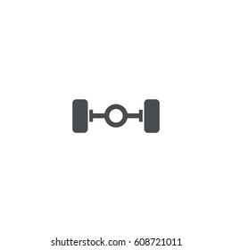 wheel icon. sign design