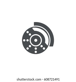 wheel icon. sign design
