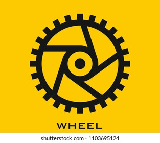 Wheel icon signs